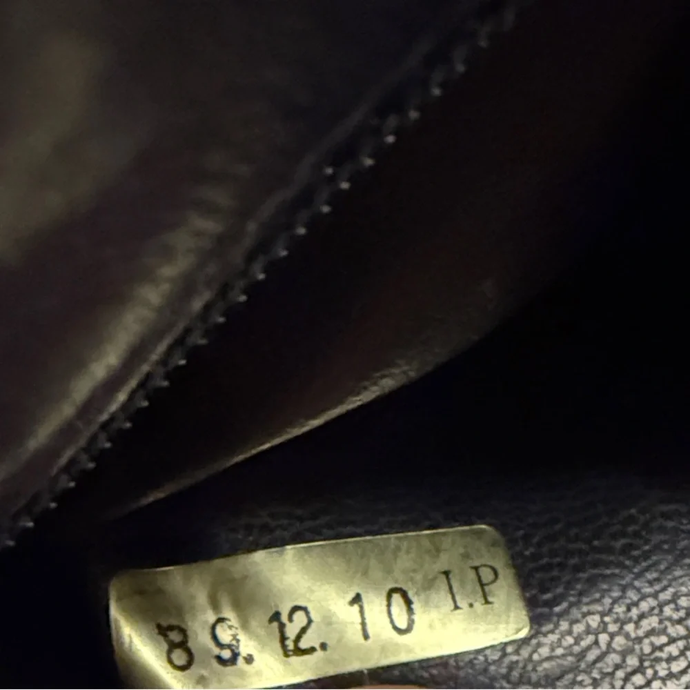 Chanel Mini Quilted Leather Pearl Chain Belt Bag Black Gold Hardware - Picture 16 of 17